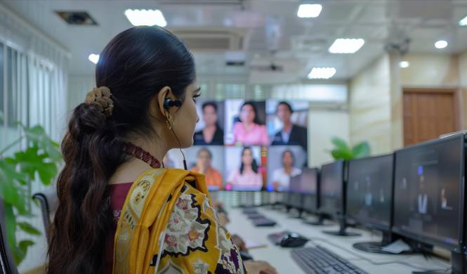 Online conference platform used for hybrid digital events
