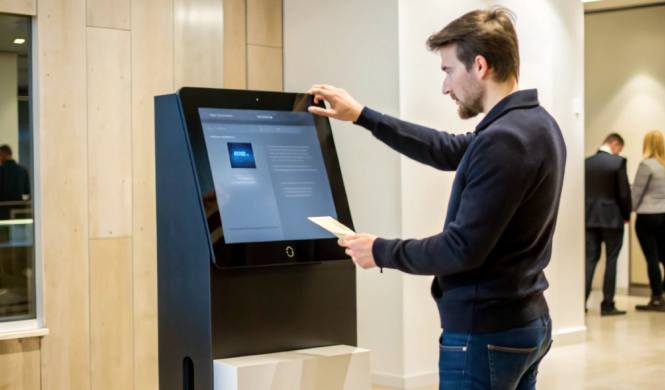 Exhibition registration kiosk using event registration software