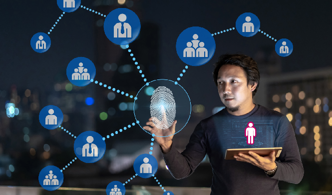 A visual representation showing how a unified platform acts as a central hub, connecting in-person attendees and a virtual audience