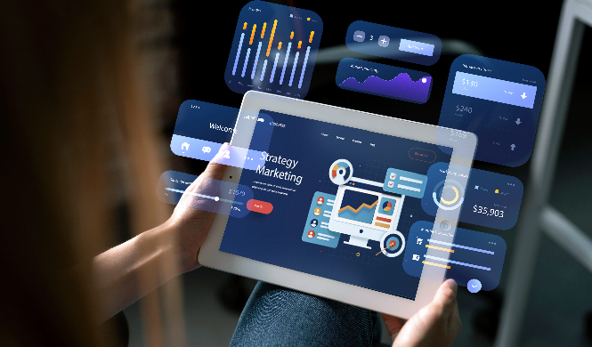 A graphic showing how a unified platform integrates all hybrid events components, from registration to live streaming and analytics