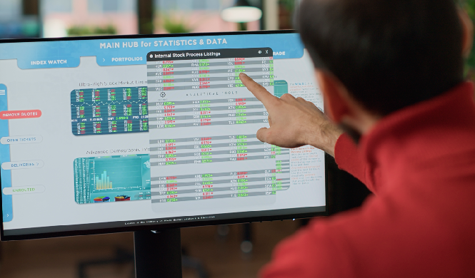A digital dashboard showing a real-time view of event registration numbers, ticket sales, and attendee demographics