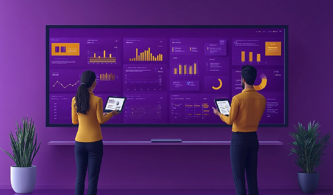Hybrid Event Platform dashboard showing synchronized attendee data