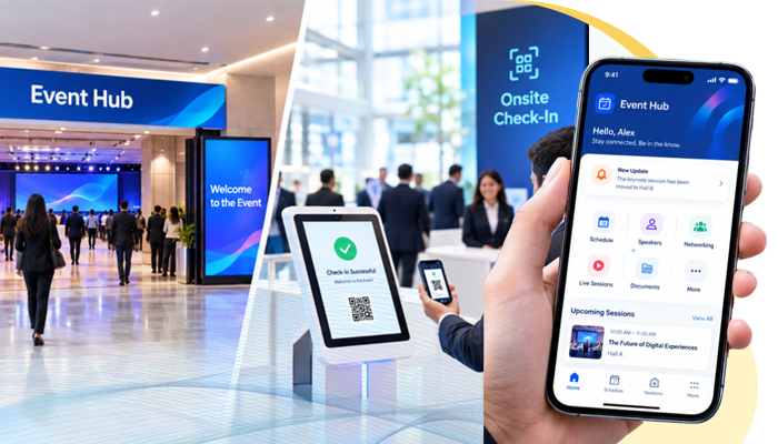 Mobile App, Event Hub, and Onsite Check-In