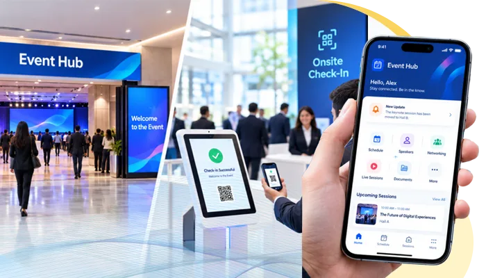 Mobile App, Event Hub, and Onsite Check-In